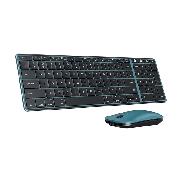 Seenda SKM64-2 Wireless Keyboard Mouse Combo for MacBook/iPad/Mac, Rechargeable & Slim