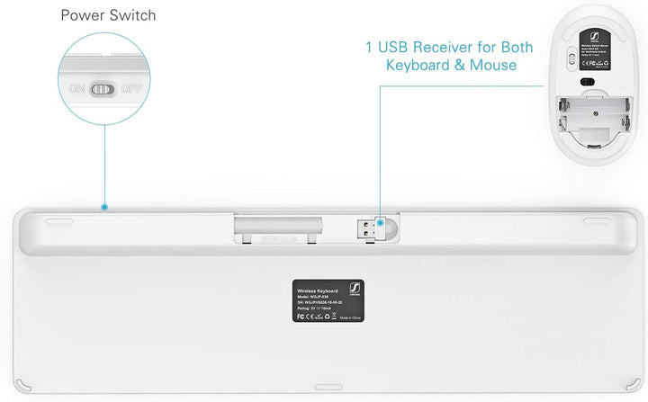 WGJP-038 Wireless Keyboard and Mouse Combo